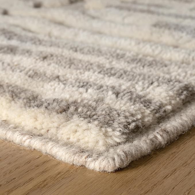 Dash & Albert Hicks Natural Hand Knotted Wool Rug, Runner-2.5 X 8 Feet - Image 6