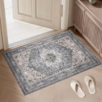 PURRUGS Vintage Farmhouse Boho Throw Rug 2x3 ft, Non-Slip Machine Washable Rug by PURRUGS