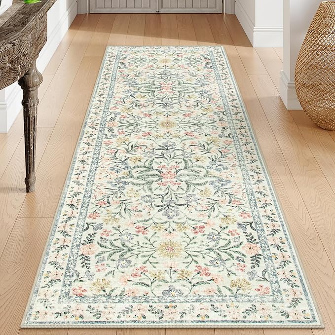 Morebes Washable Runner Rug 2x6, Bathroom Runner Rugs 24 x 72 Non Slip Washable by Morebes