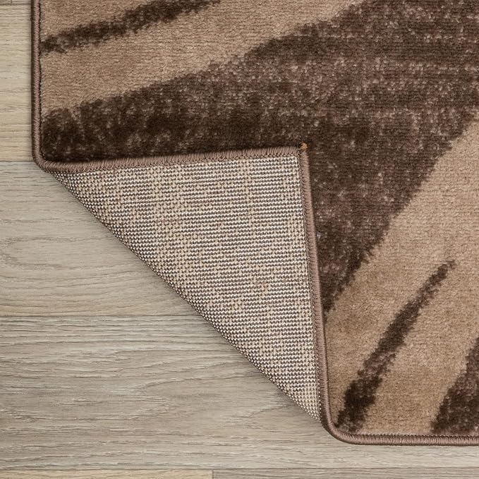 Rugshop Modern Wavy Circles Design Area Rug, Fade-Resistant Carpet - Image 5