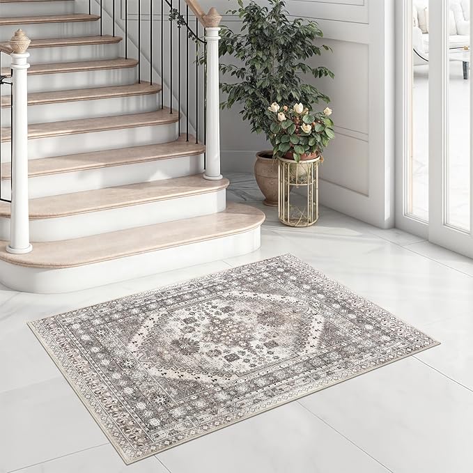 zesthome 2x3 Entryway Rug, Soft Washable Rugs, Non Slip Area Rug, Stain - Image 2