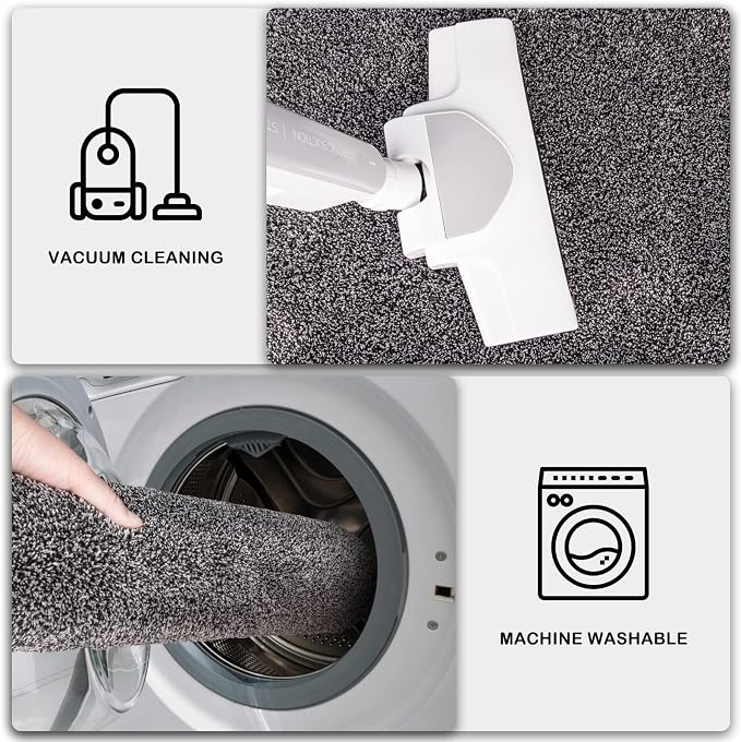 PURRUGS Dirt Trapping Door Mat 24" x 35.5", Non-Slip Machine Washable Entry Rug - Image 7