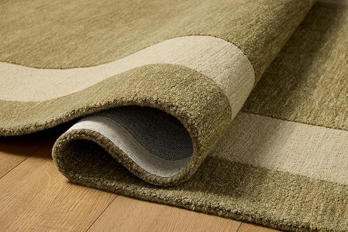 Loloi Leanne Ford Craven Collection CVN-01 Light Olive/Oatmeal 2'-6" x 9'-9" - Image 3