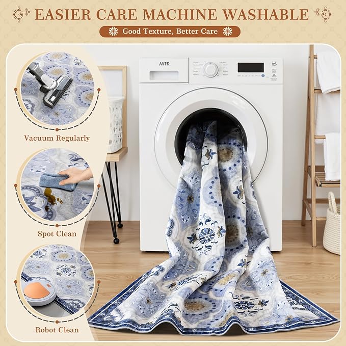 EnHomee Area Rugs 3x5, Soft Washable Rugs - Image 8