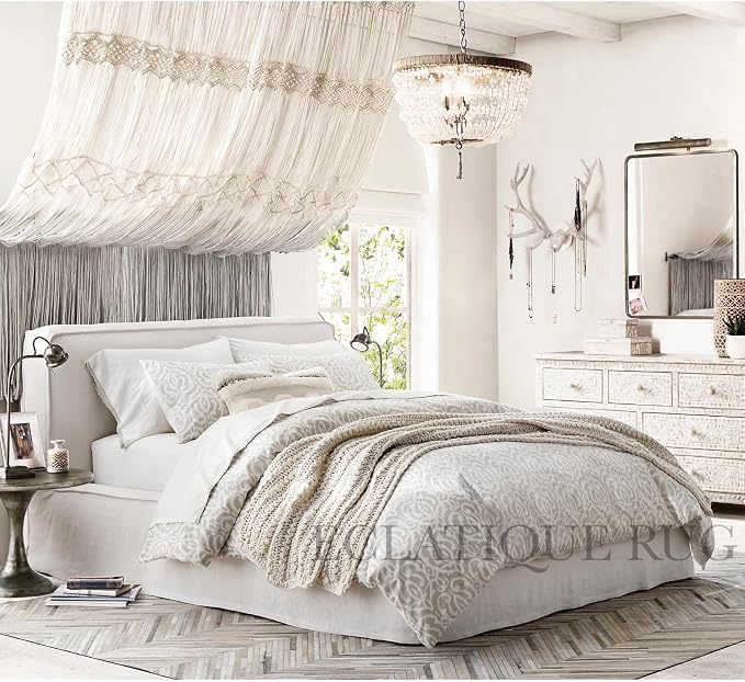 Elegant Rectangular Rug Cowhide Leather Stylish Non Slip Chevron Patchwork Area - Image 8