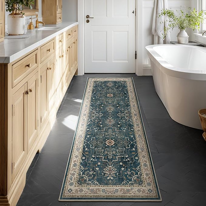 Farmhouse Entryway Rugs 2x6, Low Pile Kitchen Runners Washable Non Slip - Image 4