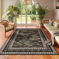 Rugcomf 4x6 Rug for Bedroom Impressionist-Style Vintage Washable Rugs Non Slip by Rugcomf