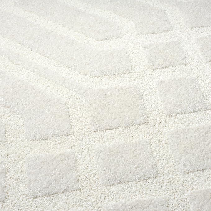 Abani Cozy Cream Area Rug for Living Room, Bedroom - Image 9