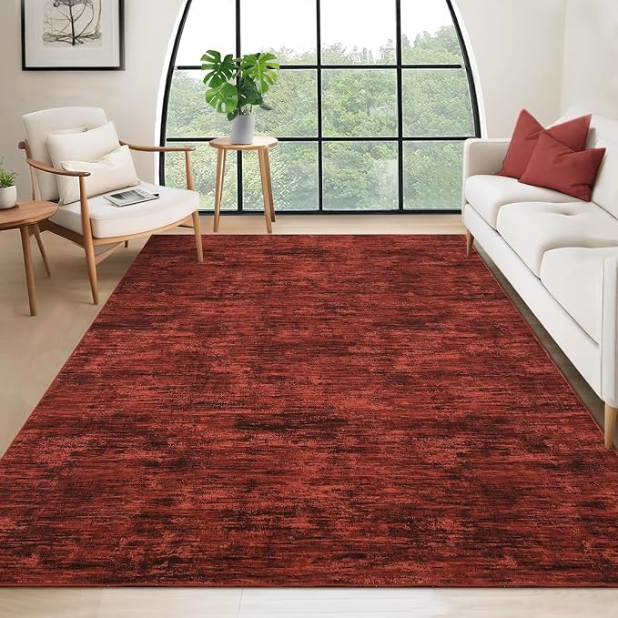 RUGSREAL Washable Rug 10x13 for Living Room Modern Abstract Area Rug Non-Slip by RUGSREAL