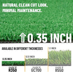 Ottomanson Artificial Grass Turf 7'10" x 52' Indoor Outdoor Faux Grass Rug - Image 5
