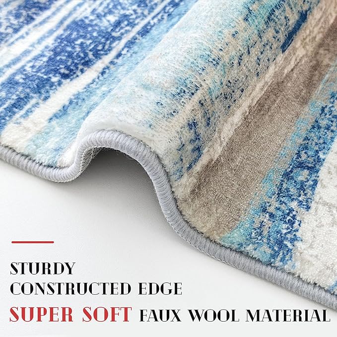 Modern Abstract Runner Rug 2x5 - Image 5