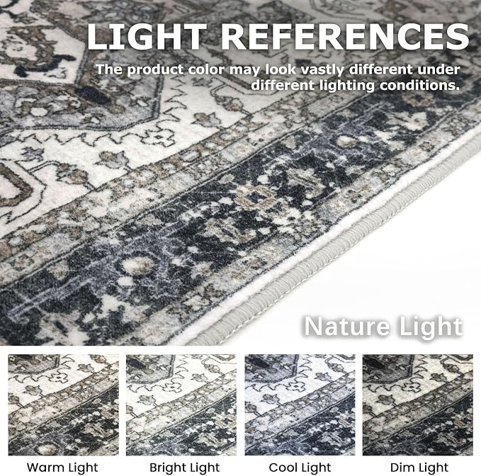 KOZYFLY Long Runners for Hallways 2x10 Ft Washable Kitchen Runner Rug Boho - Image 3