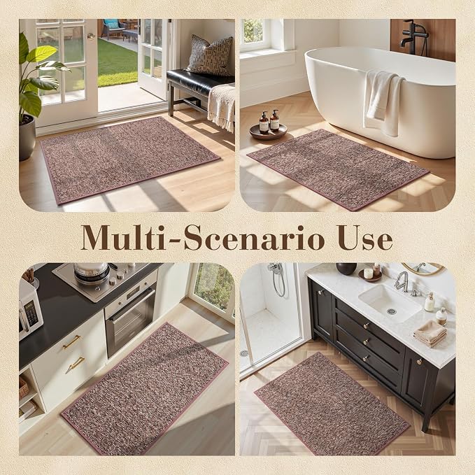 MontVoo Door Mat Indoor Entrance Doormat, Absorbent Durable Rubber Non Slip - Image 7