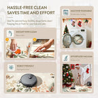 Lahome Floral Christmas Rug, 2x4 Washable Christmas Kitchen Rugs Indoor - Image 5