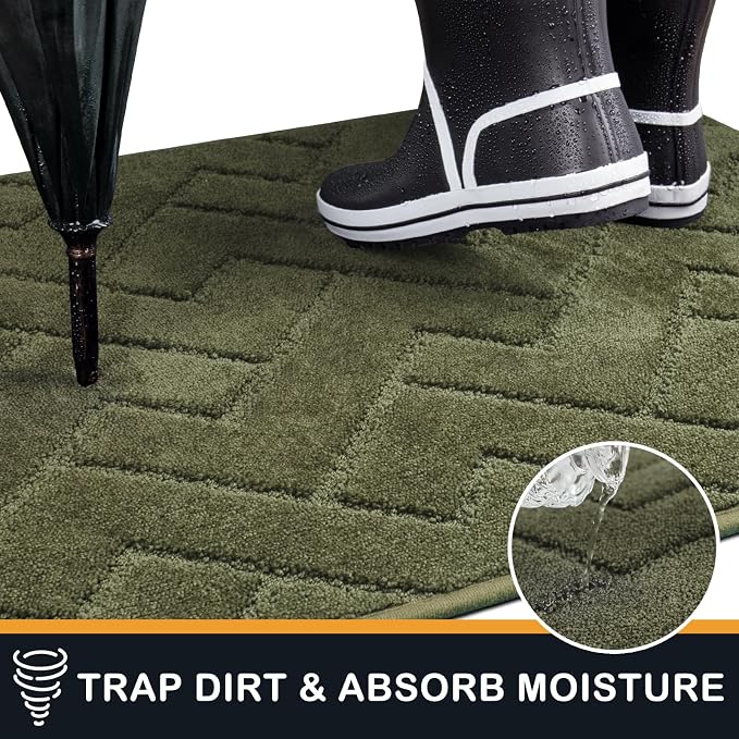 PURRUGS Dirt Trapping Door Mat 32" x 47", Non-Slip Machine Washable Entry Rug - Image 5