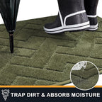 PURRUGS Dirt Trapping Door Mat 24" x 35.5", Non-Slip Machine Washable Entry Rug - Image 5