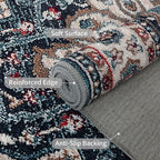 Easy-Going Round Rug 5ft Area Rug Medallion Distressed Washable Circle Rugs - Image 3