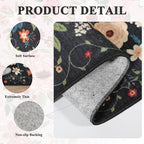 DUKINO 6x9 Area Rug, Floral Rugs - Image 8