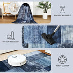 DweIke Washable Area Rugs for Living Room, 6x9 Large Bedroom Rugs, Geometric - Image 6