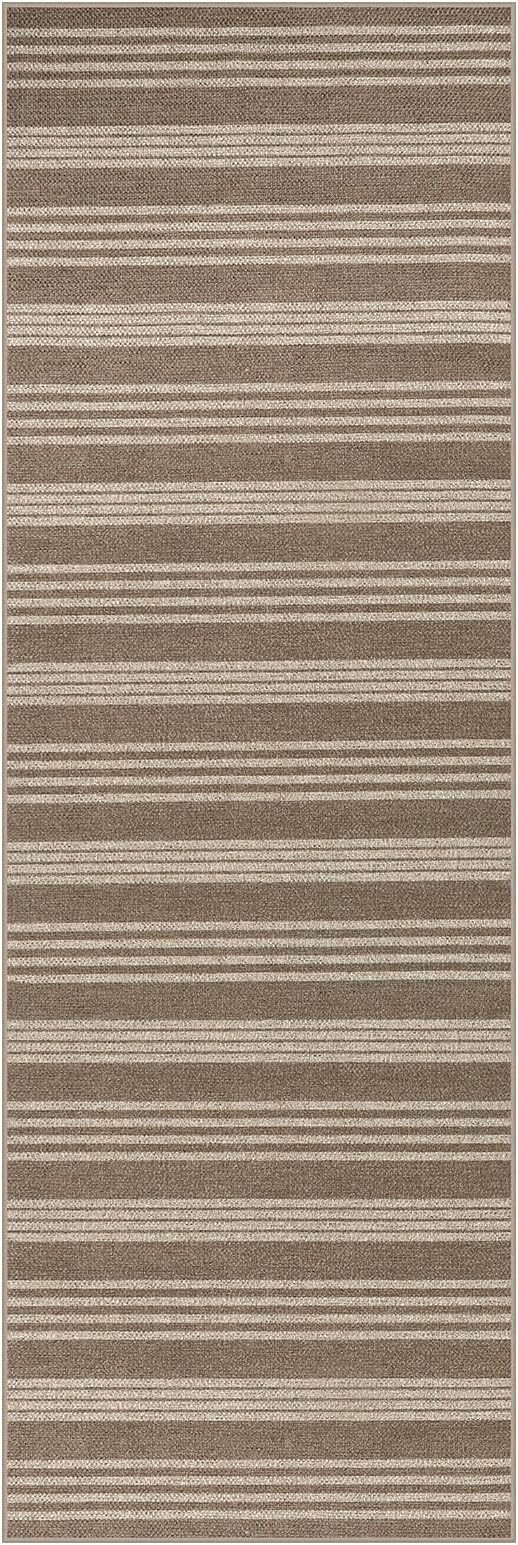 Lahome Striped Easy Jute 2x6 Runner Rug, Farmhouse Kitchen Rugs Non Slip - Image 7
