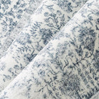 Navy Blue Area Rug 6x9 Machine Washable Vintage Living Room Distressed Non Slip - Image 6