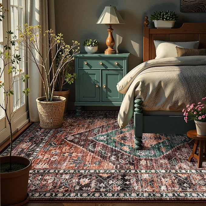 Lahome 8x10 Ultra-Thin Living Room Rug （Non-Slip Washable - Image 6