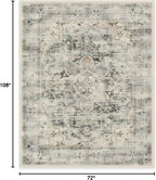 RUGGABLE Washable Vintage Area Rug – Sarrah Sage 6x9, Stain-Resistant, Non-Slip - Image 2