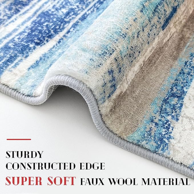 Modern Abstract Runner Rug 3x18 - Image 4