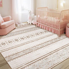 BESTSWEETIE 5x7 Area Rugs for Living Room Washable Moroccan Farmhouse Neutral by BESTSWEETIE