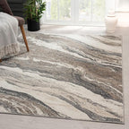 LUXE WEAVERS Lagos Collection 7983 Grey 8x10 Art Deco Area Rug - Image 7