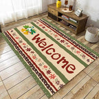 Vintage Christmas Area Rugs 3x4ft Merry Christmas Snowflakes Floral Winter by Unknown