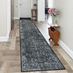 Morebes Black Vintage Runners for Hallways 10 Foot Non Slip, Washable - Image 7