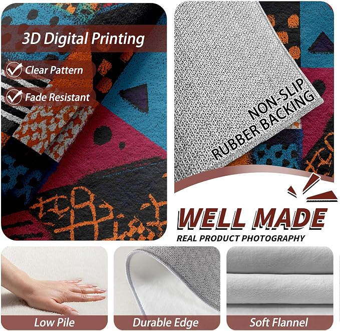 Patchwork Rugs for Bedroom - Image 4
