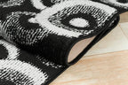 Custom Size Long Black Hallway Runner Rug | Cut to Length 2'3" x 14' | Non-Slip - Image 8