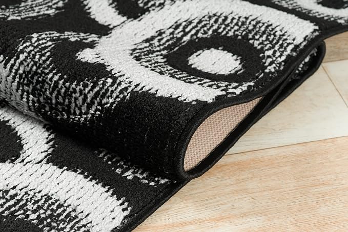 30 ft Extra Long Black Hallway Runner Rug | Non-Slip & Machine Washable | - Image 8