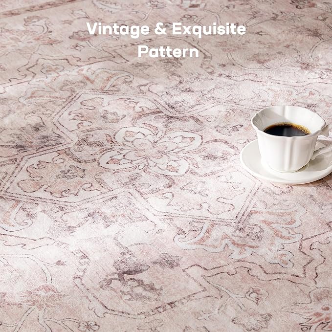 Marsail 5x7 Machine Washable Area Rug, Soft & Slip-Resistant Large Area Rug - Image 4