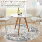 4ft Round Area Rug Living Room Rugs - Image 2