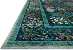 Loloi Rifle Paper Co. Canopy Collection CNP-05 Teal 2'-0" x 3'-0" Accent Rug - Image 3