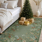Wonnitar Washable 5x7 Area Rugs, Non-Shedding Living Room Throw Rug, Botanical - Image 2