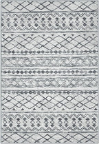 KUTA Washable Rugs 9x12 Grey, Moroccan Boho Large Area Rug Non-Slip, Ultra Soft - Image 8