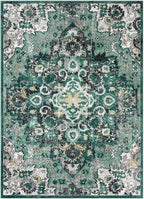 LUXE WEAVERS Moroccan Green 6x9 Medallion Area Rug - Image 3