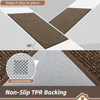 BEQHAUSE Dirt Trapper Door Mat 20" x 48", Non-Slip Washable Doormats Entrance - Image 6