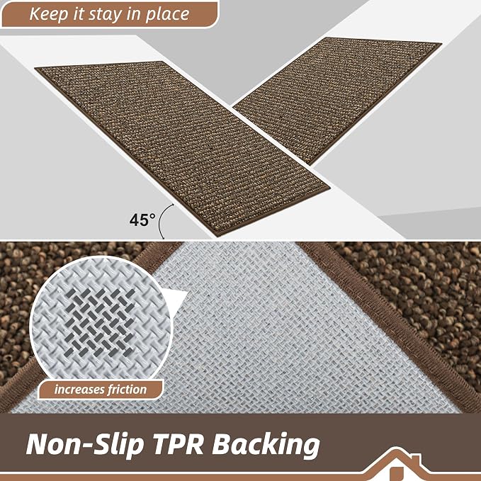 BEQHAUSE Dirt Trapper Door Mat 20" x 48", Non-Slip Washable Doormats Entrance - Image 6