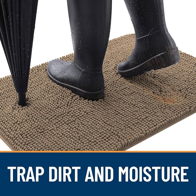 OLANLY Dog Door Mat for Muddy Paws 47x20, Absorbs Moisture and Dirt, Absorbent - Image 2