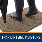 OLANLY Dog Door Mat for Muddy Paws 40x24, Absorbs Moisture and Dirt, Absorbent - Image 2