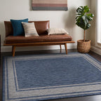 Beverly Rug Outdoor Rug 5x7 Modern Bordered Area Rugs - Image 9