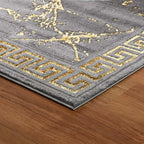 GLORY RUGS Area Rugs Marble 2x3 Grey Gold Carpet Modern Abstract Rug Living - Image 6