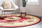 Unique Loom Versailles Collection Traditional Classic Floral Motif Area Rug - Image 9