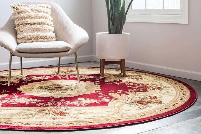 Unique Loom Versailles Collection Traditional Classic Floral Motif Area Rug - Image 9
