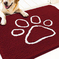 OLANLY Dog Door Mat for Muddy Paws 30x20, Paw Print Design, Absorbs Moisture by OLANLY
